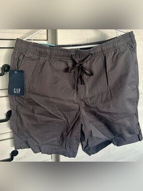 GAP Men's Charcoal Gray Drawstring Shorts